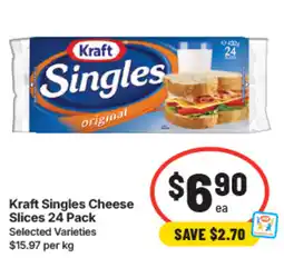 IGA Kraft Singles Cheese Slices offer