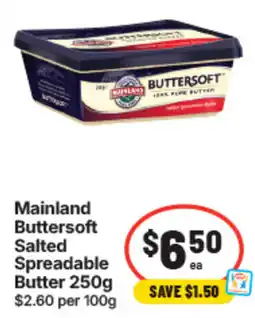 IGA Mainland Buttersoft Salted Spreadable Butter offer