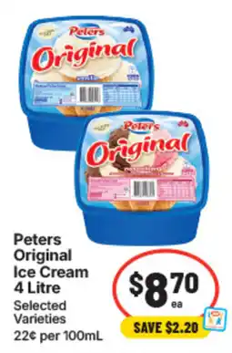 IGA Peters Original Ice Cream offer