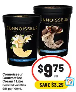 IGA Connoisseur Gourmet Ice Cream offer