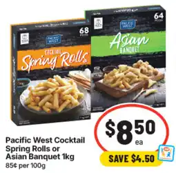 IGA Pacific West Cocktail Spring Rolls or Asian Banquet offer
