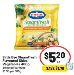 IGA Birds Eye SteamFresh Flavoured Sides Vegetables offer
