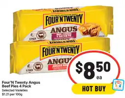 IGA Four'n Twenty Angus Beef Pies offer