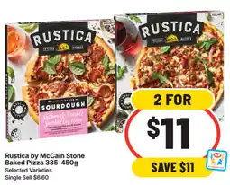 IGA Rustica by McCain Stone Baked Pizza offer