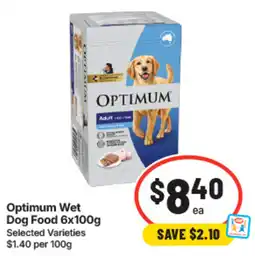 IGA Optimum Wet Dog Food offer