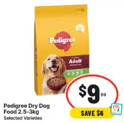 IGA Pedigree Dry Dog Food offer