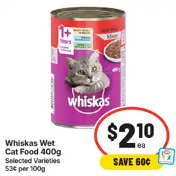 IGA Whiskas Wet Cat Food offer
