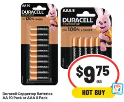 IGA Duracell Coppertop Batteries offer
