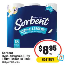 IGA Sorbent Hypo-Allergenic 3-Ply Toilet Tissue offer