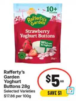 IGA Rafferty's Garden Yoghurt Buttons offer