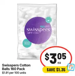 IGA Swisspers Cotton Balls offer