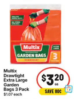 IGA Multix Drawtighted Extra Large Garden Bags offer