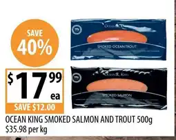 Supabarn Ocean King Smoked Salmon and Trout offer