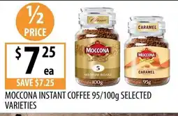 Supabarn Moccona Instant Coffee 95/100g Selected Varieties offer