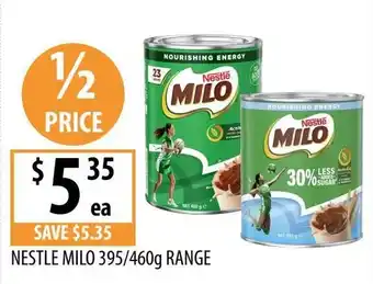 Nestle Milo 395/460g Range