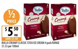 Supabarn Bulla Creamy Classic Stick Ice Cream offer