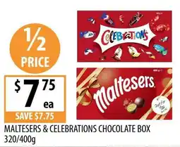 Supabarn Maltesers & Celebrations Chocolate Box offer