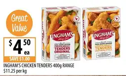 Supabarn Ingham's Chicken Tenders offer