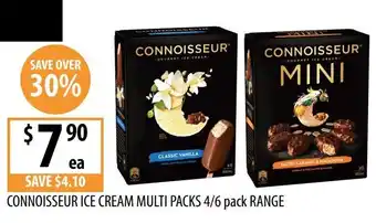 Supabarn Connoisseur Ice Cream Multi Packs offer