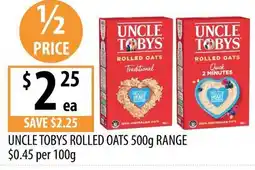 Supabarn Uncle Tobys Rolled Oats offer