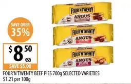 Supabarn Four'n'twenty Beef Pies Selected Varieties offer