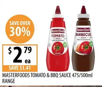 Supabarn Masterfoods Tomato & BBQ Sauce offer