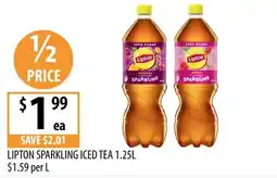 Supabarn Lipton Sparkling Iced Tea offer