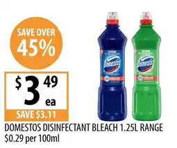 Supabarn Domestos Disinfectant Bleach offer