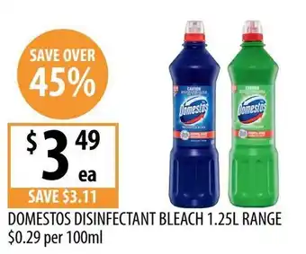 Supabarn Domestos Disinfectant Bleach offer