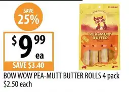 Supabarn Bow Wow Pea-Mutt Butter Rolls offer