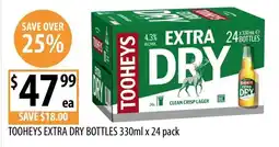 Supabarn Tooheys Extra Dry Bottles offer