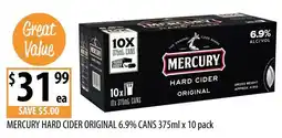 Supabarn Mercury Hard Cider Original offer