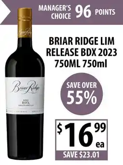 Supabarn Briar Ridge Lim Release BDX 2023 offer