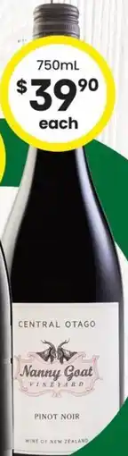 The Bottle O Nanny Goat Pinot Noir offer