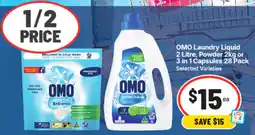 IGA OMO Laundry Liquid, Powder or 3 in 1 Capsules offer