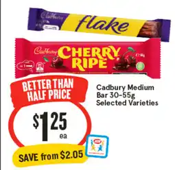 IGA Cadbury Medium Bar offer