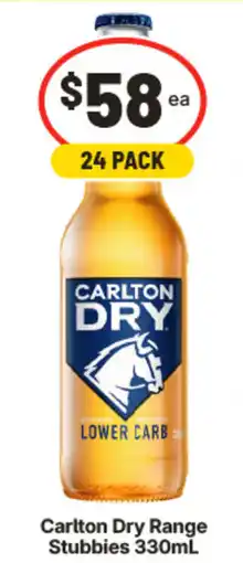 IGA Carlton Dry Range Stubbies offer
