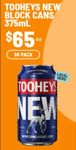 IGA Tooheys new block cans offer