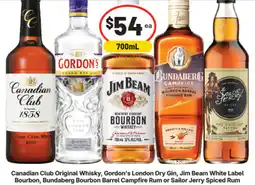 IGA Canadian Club, Gordon's, Jim Beam, Bundaberg, or Sailor Jerry offer