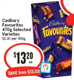 IGA Cadbury Favourites offer