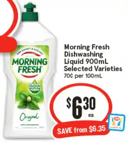 IGA Morning Fresh Dishwashing Liquid offer