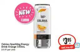 IGA Celsius Sparkling Energy Drink Orange offer