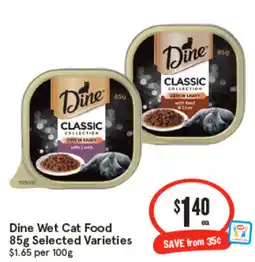 IGA Dine Wet Cat Food offer