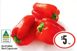 IGA Australian Red Capsicum offer