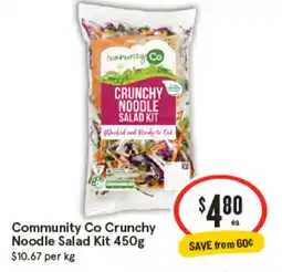 IGA Community Co Crunchy Noodle Salad Kit offer