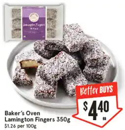 IGA Baker's Oven Lamington Fingers offer