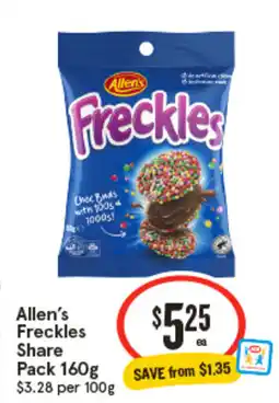 IGA Allen's Freckles Share Pack offer