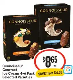 IGA Connoisseur Gourmet Ice Cream offer