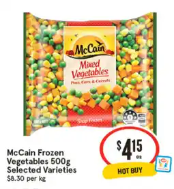 IGA McCain Frozen Vegetables offer