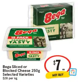 IGA Bega Sliced or Blocked Cheese offer